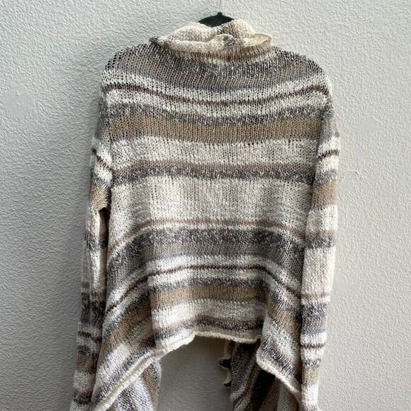 Boston Proper Knit Hi-Lo Flyaway Cardigan Sweater Multi-Color Medium - Picture 3 of 6